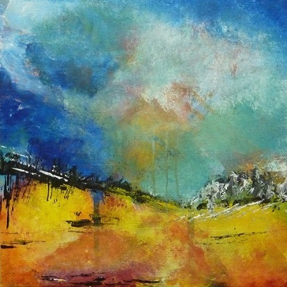 Orange Hills (Award winning painting)